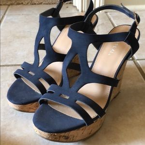 Navy wedges